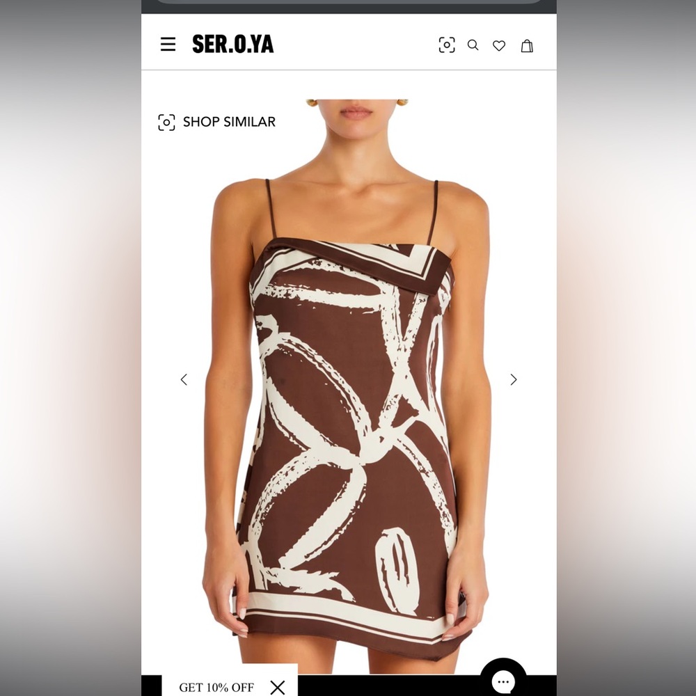 SER.O.YA Leilani satin mini dress